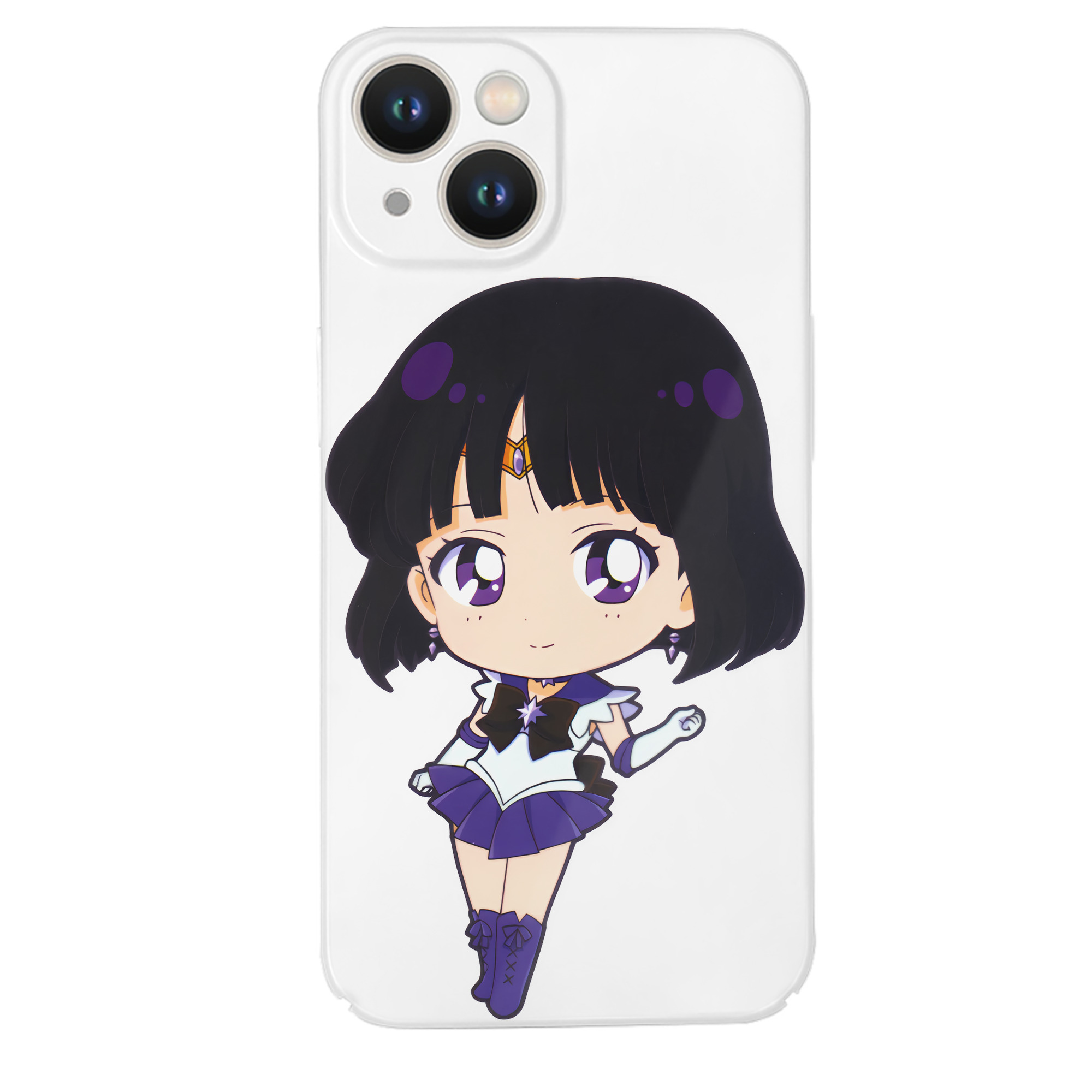 （画像用） 美少女戦士セーラームーン 土萠ほたる Sailor Moon Tomoe Hotaru （セーラーサターン；Sailor Saturn） 【iPhone 14シリーズ対応】ハードケース